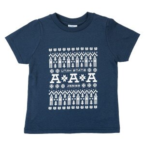 Toddler Utah State Aggies Fair Isle Print T-Shirt navy